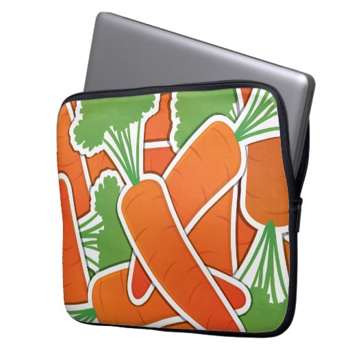 Funky Karotten! Laptopschutzhülle (Vorderseite Links)