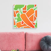 Funky Karotten! Leinwanddruck (Insitu (Wohnzimmer))