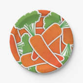 Funky Karotten! Pappteller (Vorderseite)