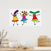 Funky Kids Poster (Küche)