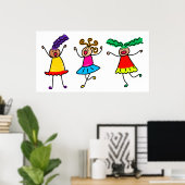 Funky Kids Poster (Heimbüro)