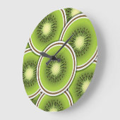 Funky Kiwi Frucht Große Wanduhr (Winkel)