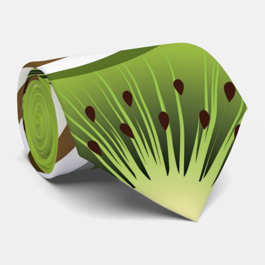 Funky Kiwi Frucht Krawatte (Gerollt)