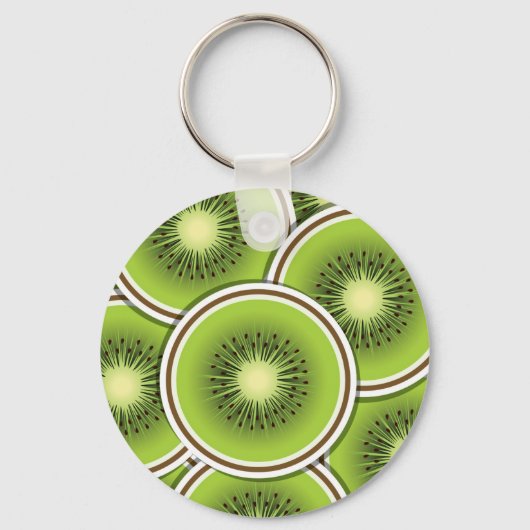 Funky Kiwi Frucht Schlüsselanhänger (Vorderseite)