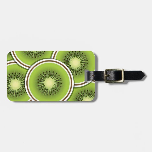 Funky Kiwi Gepäckanhänger (Vorderseite horizontal)