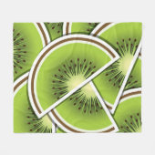 Funky Kiwi Obstkeile Fleecedecke (Vorderseite (Horizontal))