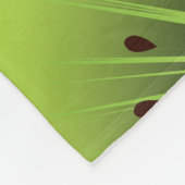 Funky Kiwi Obstkeile Fleecedecke (Ecke)