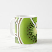 Funky Kiwi Obstkeile Kaffeetasse (Vorderseite Links)