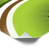 Funky Kiwi Obstkeile Poster (Ecke)
