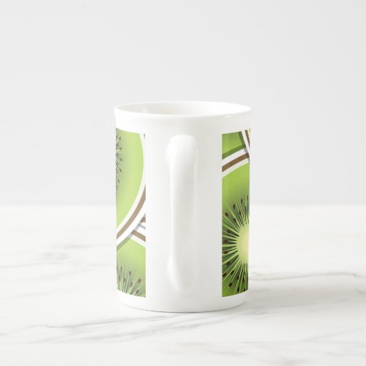 Funky Kiwi Porzellantasse (Rückseite)