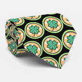 Funky Kleeblatt Krawatte (Gerollt)