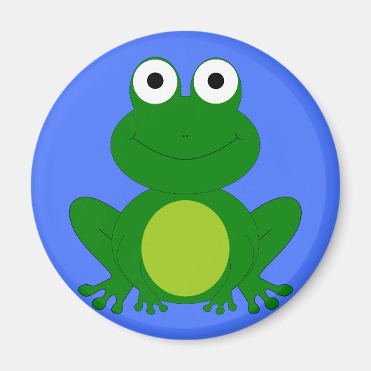 Funky kleiner Froschteich Magnet (Vorne)