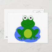 Funky kleiner Froschteich Postkarte (Vorne/Hinten)