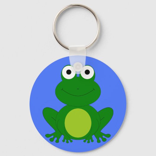 Funky kleiner Froschteich Schlüsselanhänger (Vorderseite)