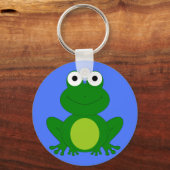 Funky kleiner Froschteich Schlüsselanhänger (Vorderseite)