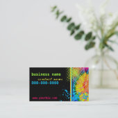 Funky Krawatten-Geschäfts-Karte Visitenkarte (Stehend Vorderseite)