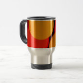 Funky Kreis-Reise-Tasse Reisebecher (Vorderseite Links)