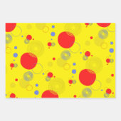 Funky Kreise, abstrakte Weihnachten. Geschenkpapier Set (Vorderseite 3)