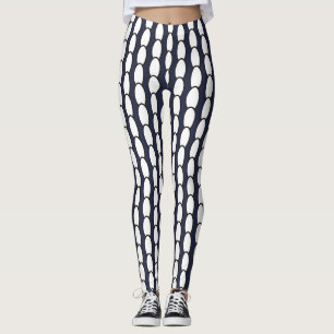 Funky Kreise Punkte Power Leggings