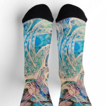 Funky künstlerische Octopus Socken für Frauen