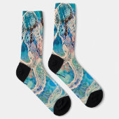Funky künstlerische Octopus Socken für Frauen (Rechts)