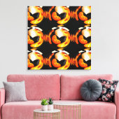 Funky Kürbis Art Leinwanddruck (Insitu (Wohnzimmer))