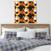 Funky Kürbis Art Leinwanddruck (Insitu (Schlafzimmer))