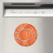 Funky Kürbis Magnet (In Situ (Geschirrspüler))