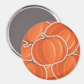 Funky Kürbis Magnet (Vorderseite/Rückseite)