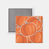 Funky Kürbis Magnet (Vorderseite/Rückseite)