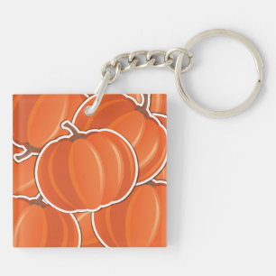 Funky Kürbis Schlüsselanhänger