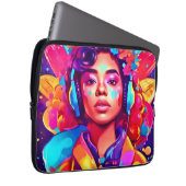 Funky Lady Digital Artwork Laptopschutzhülle (Vorne Rechts)
