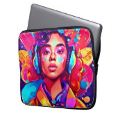 Funky Lady Digital Artwork Laptopschutzhülle (Vorderseite Links)