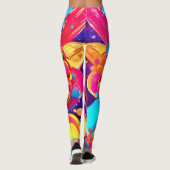 Funky Lady Digital Artwork Leggings (Rückseite)