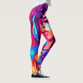 Funky Lady Digital Artwork Leggings (Rechts)