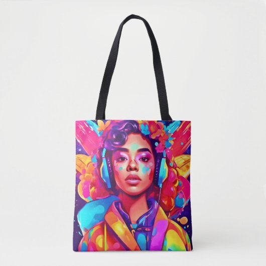 Funky Lady Digital Artwork Tasche (Vorderseite)