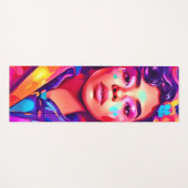 Funky Lady Digital Artwork Yogamatte (Vorderseite (Horizontal))