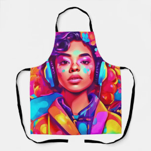 Funky Lady Digitale Kunstwerke Schürze