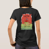 Funky Ladybug-Garten-Baby-Shower-Gewinner-Preis T-Shirt (Rückseite)