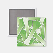 Funky leek magnet (Vorderseite/Rückseite)