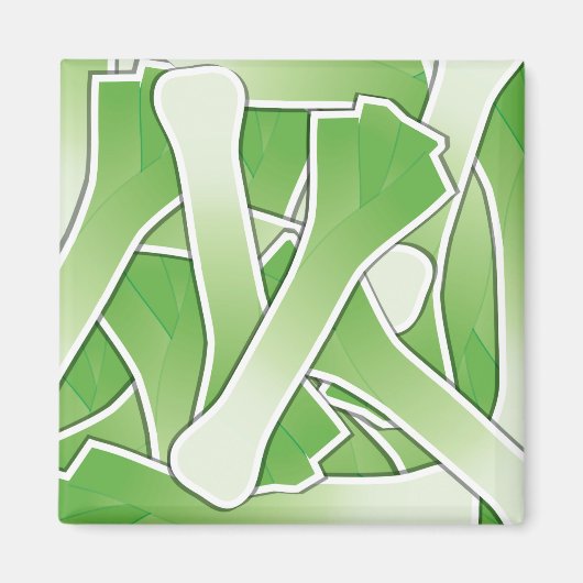 Funky leek magnet (Vorne)