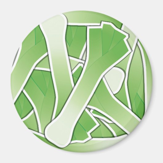 Funky leek magnet (Vorne)