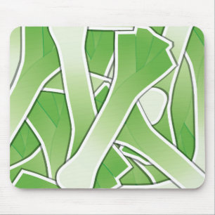 Funky leek mousepad