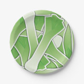 Funky leek pappteller (Vorderseite)