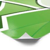 Funky leek poster (Ecke)