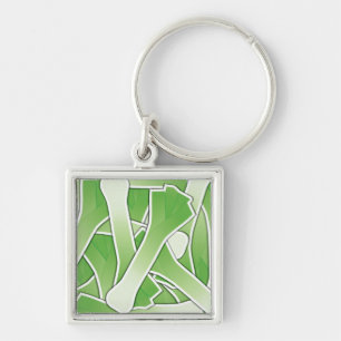 Funky leek schlüsselanhänger