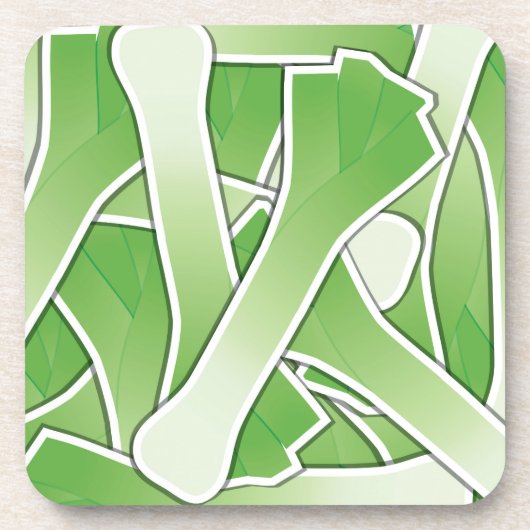 Funky leek untersetzer (Vorderseite)