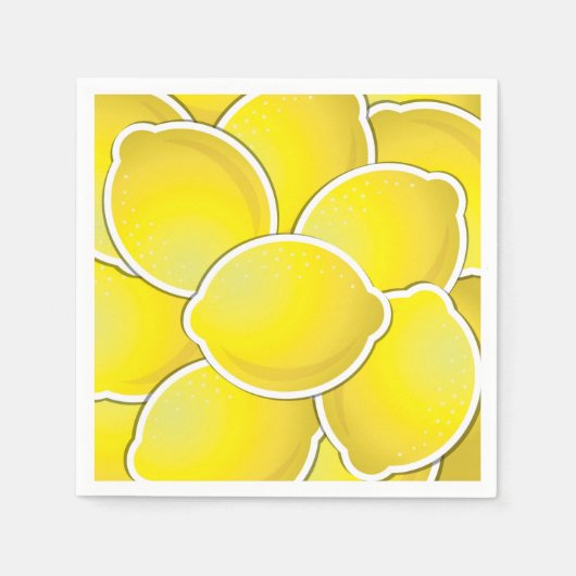 Funky lemons serviette (Vorderseite)