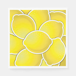 Funky lemons serviette