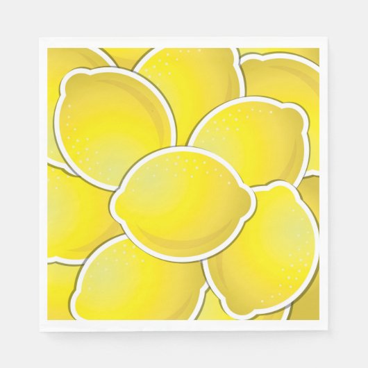 Funky lemons serviette (Vorderseite)